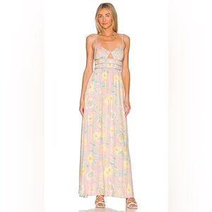 NWT Pastel Floral Free People Maxi Dress Size L